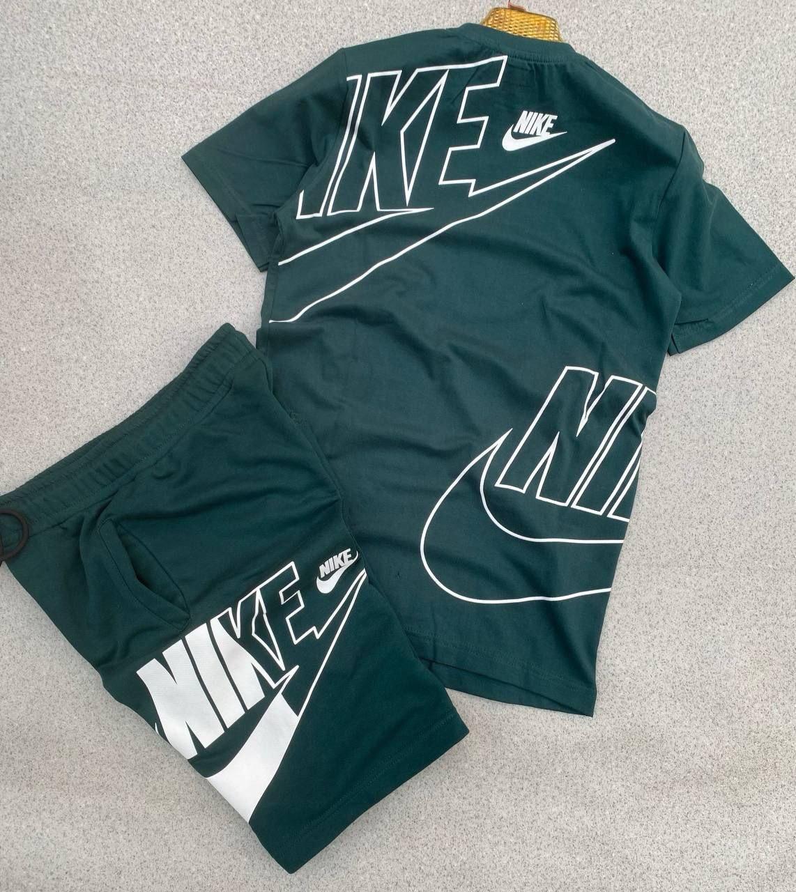 Conjunto verano nike logo grande verde