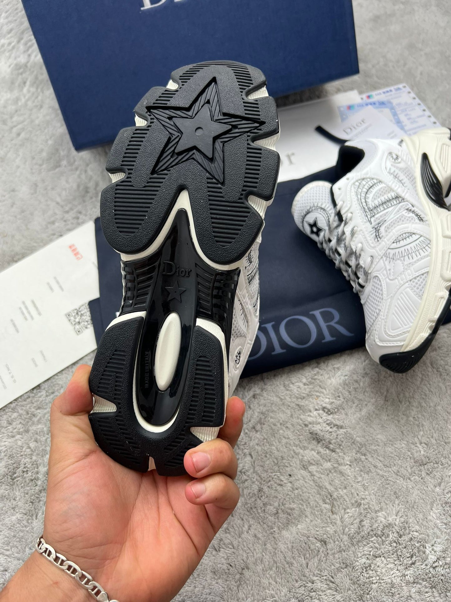 DIOR CHRONO blancas logo negro