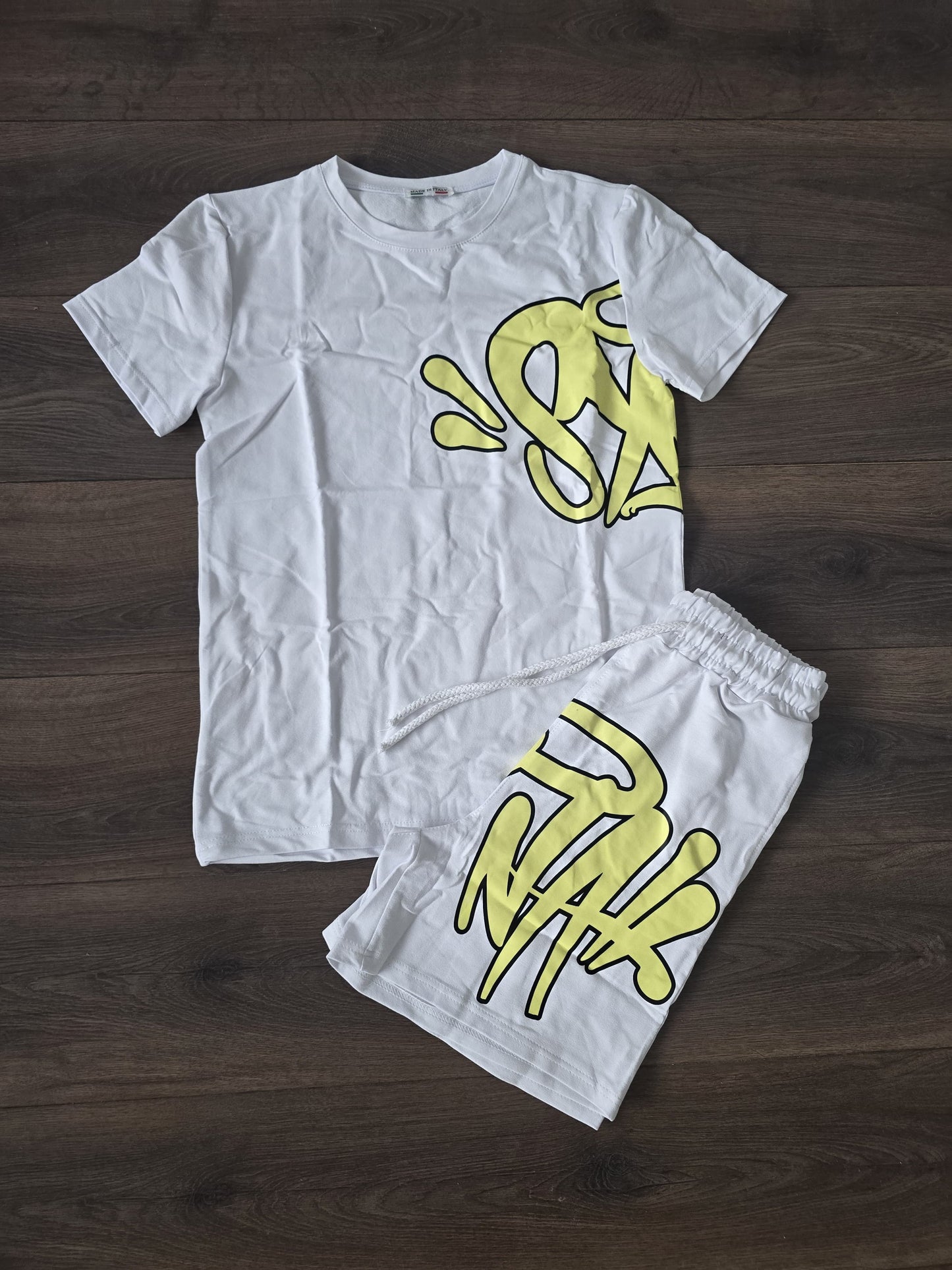 Conjunto verano syna blanco amarillo