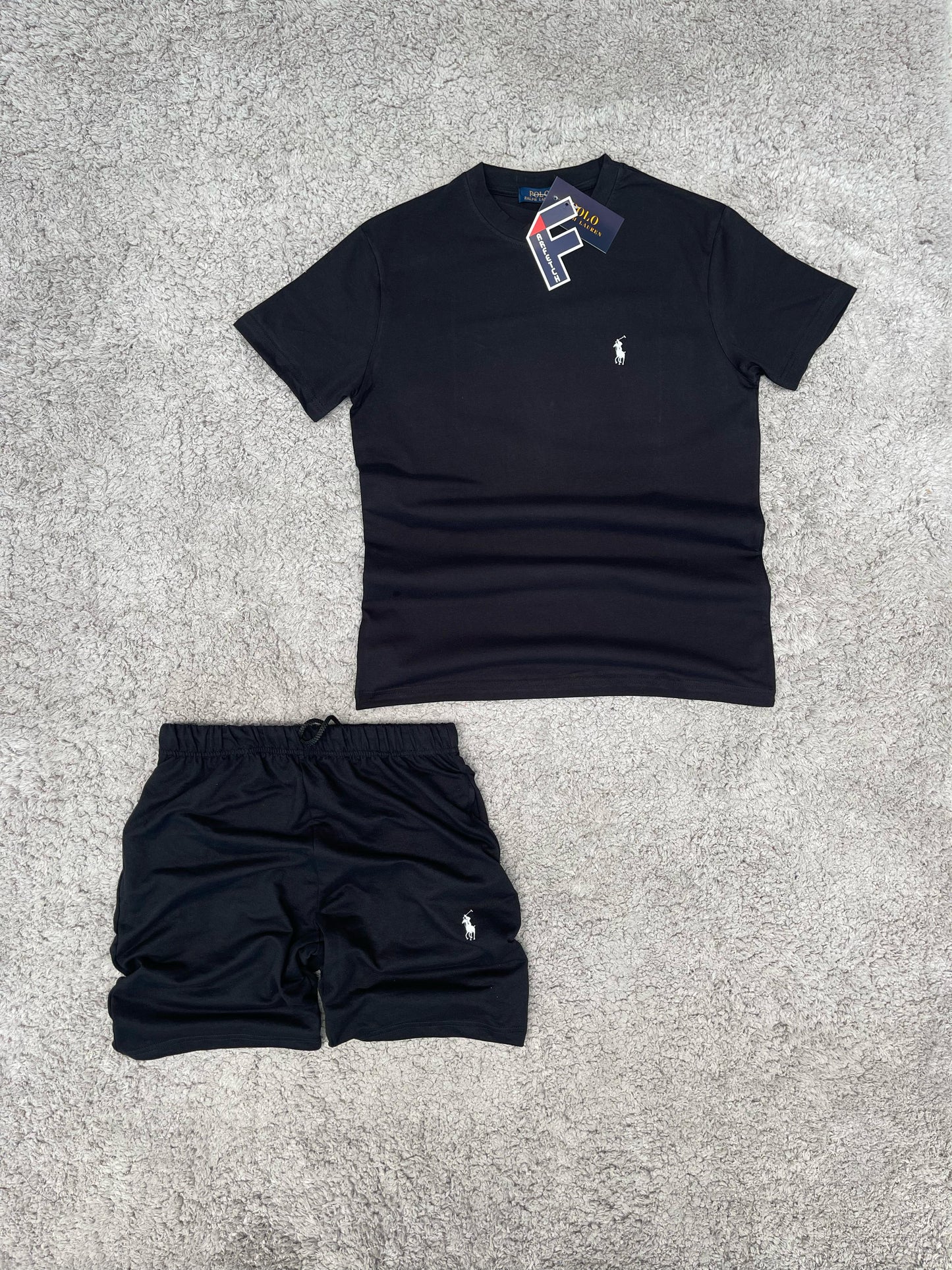 CONJUNTO Ralph Lauren negro logo blanco