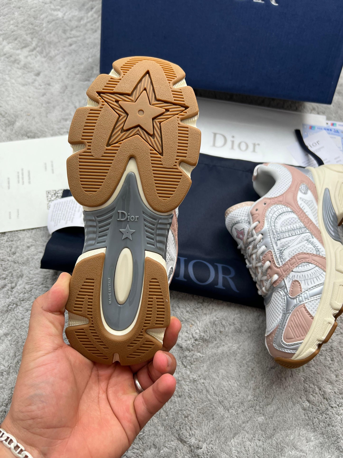 DIOR CHRONO blancas y rosas detalles plateados