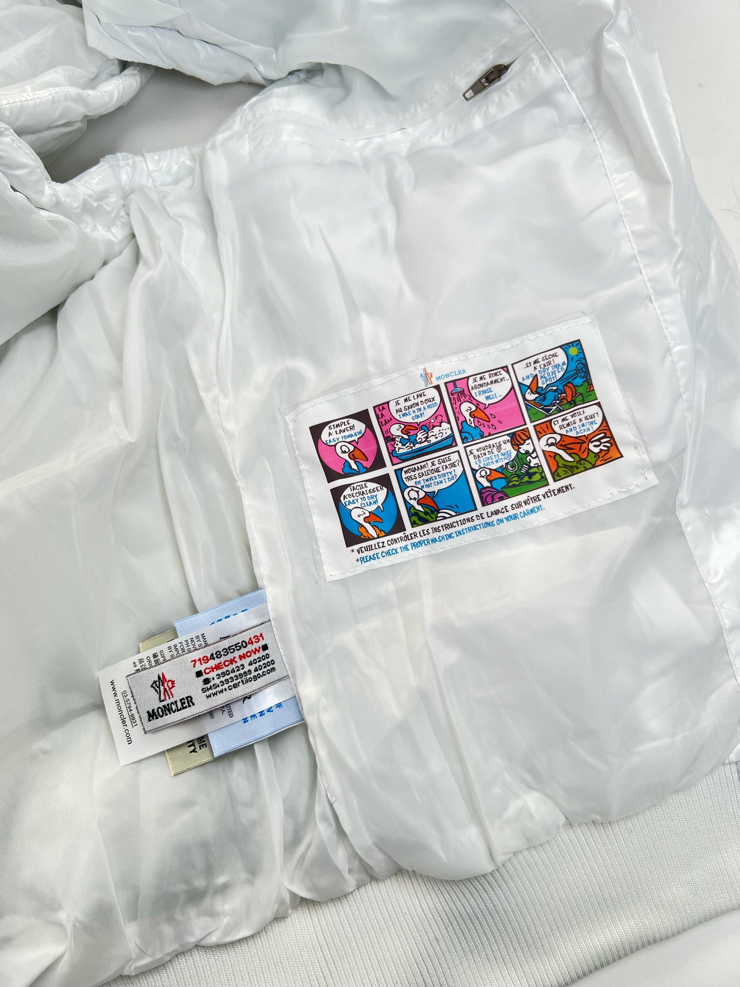 Chaleco moncler blanco