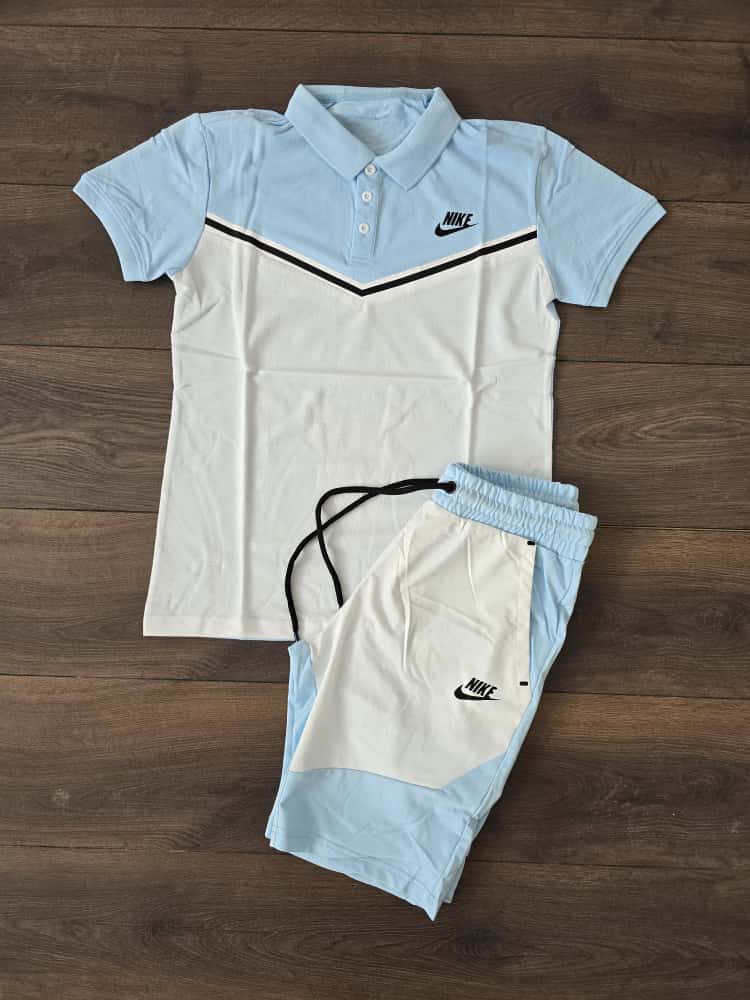 Conjunto verano nike tech polo azul
