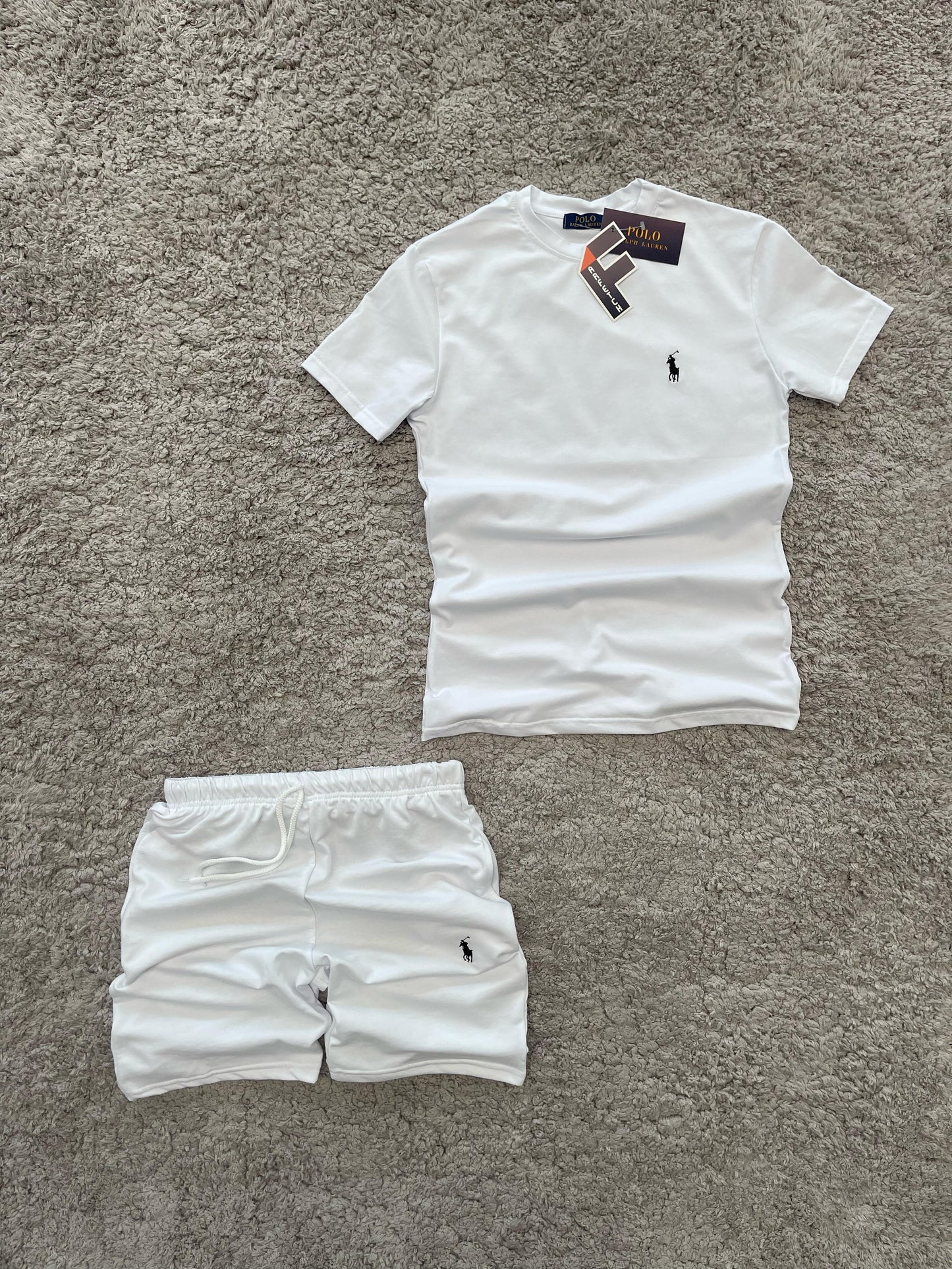 CONJUNTO Ralph Lauren blanco logo negro