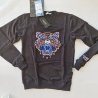 Sudadera KENZO negro logo azul