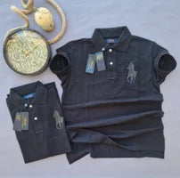 Polo Ralph Lauren negro logo gris