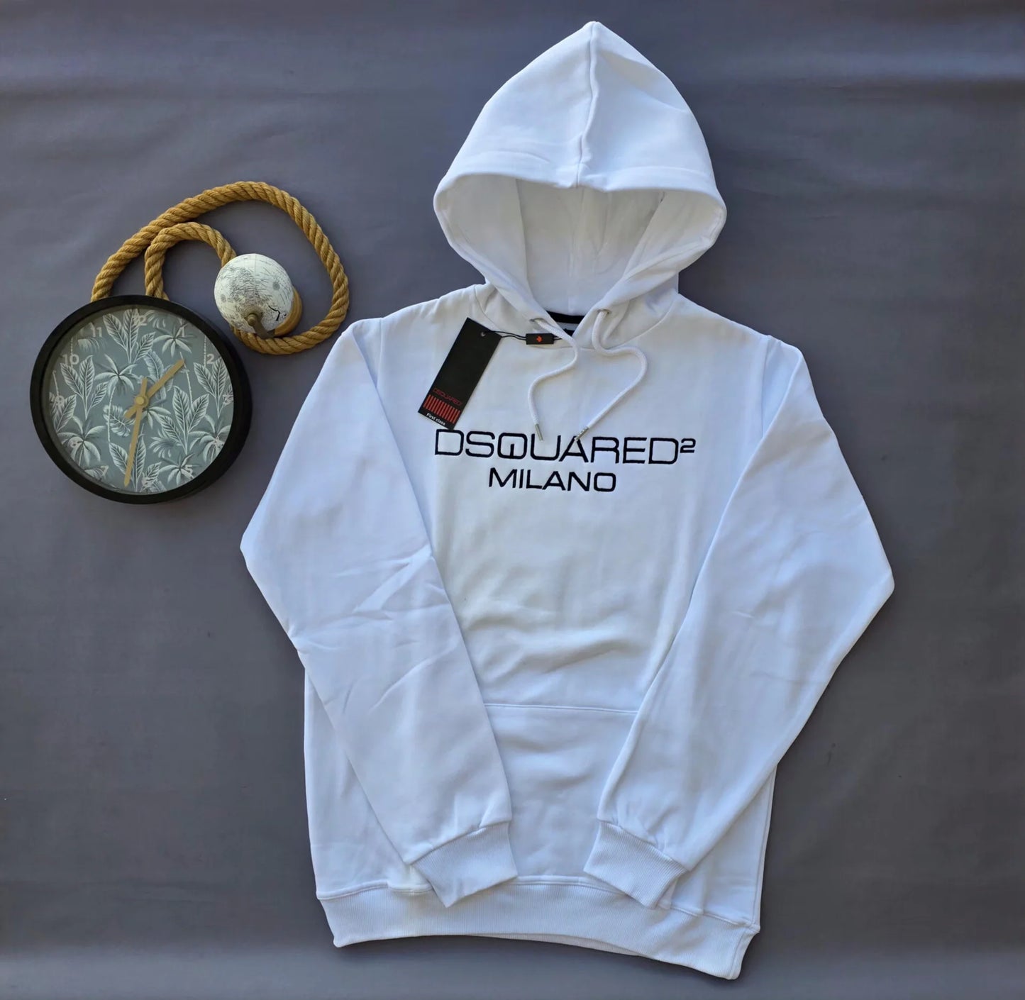 Sudadera DSQUARED G5 blanco logo negro