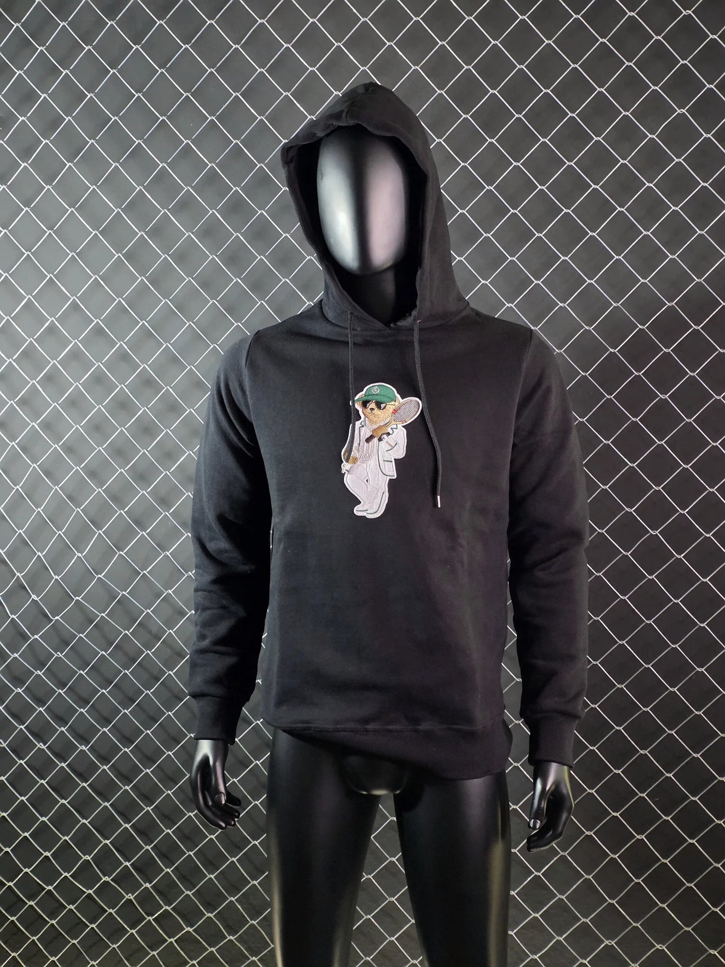 Sudadera ralph lauren negro logo oso