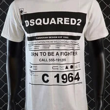 Camiseta DSQUARED2 blanco logos negros