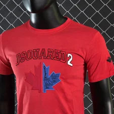 Camiseta DSQUARED2 rojo logo azul y rojo