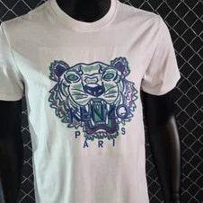 Camiseta Kenzo blanco logo azul