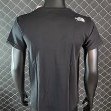 Camiseta north face negra logo blanco