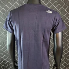 Camiseta north face azul claro logo blanco