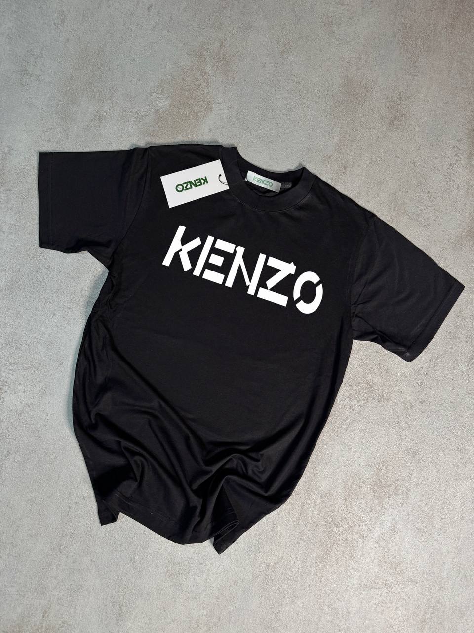 Camiseta Kenzo negro logo blanco