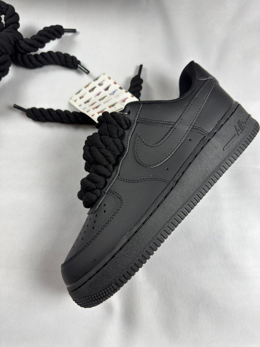 Air force negras cordones gordos