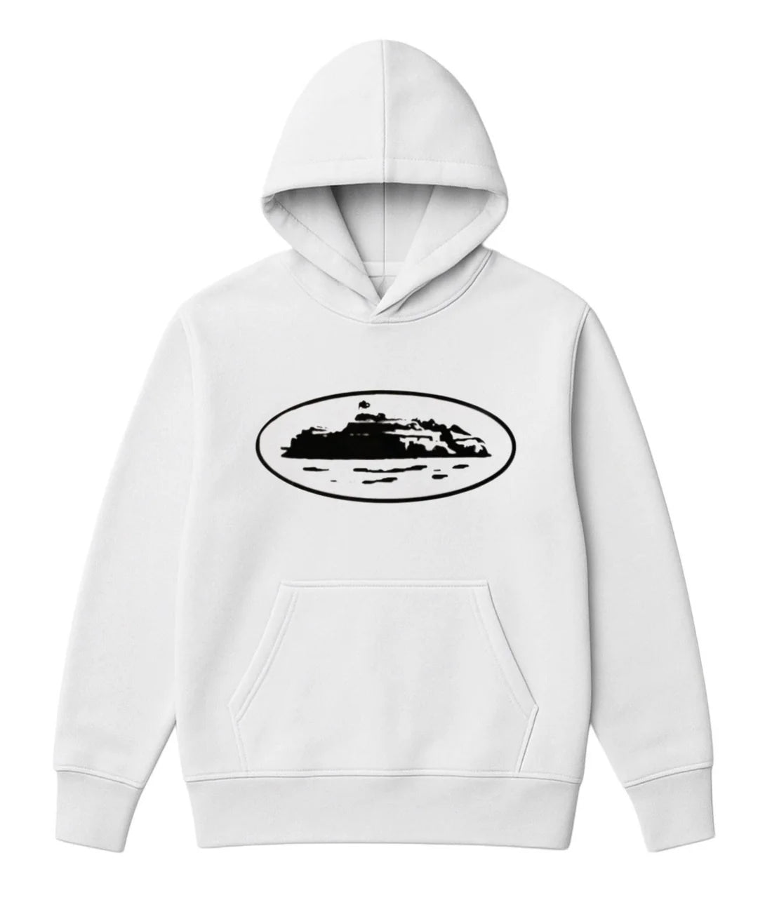 Sudadera CORTEIZ blanco logo negro