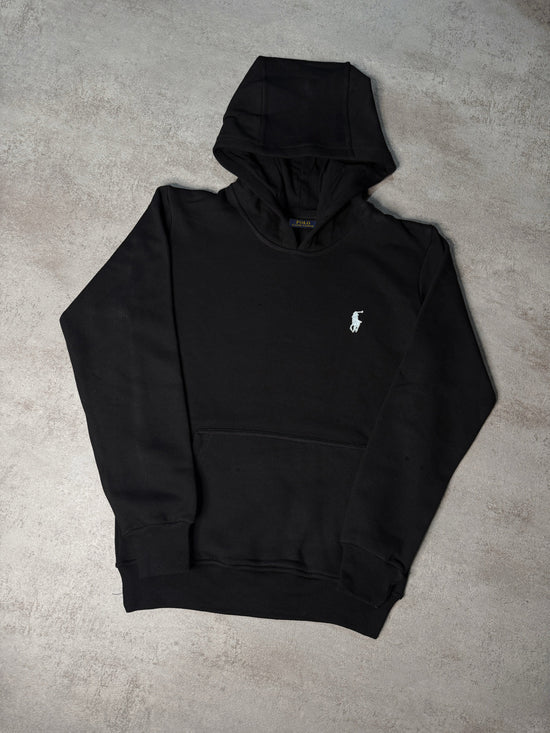 Sudadera RALPH LAUREN negro logo blanco con capucha