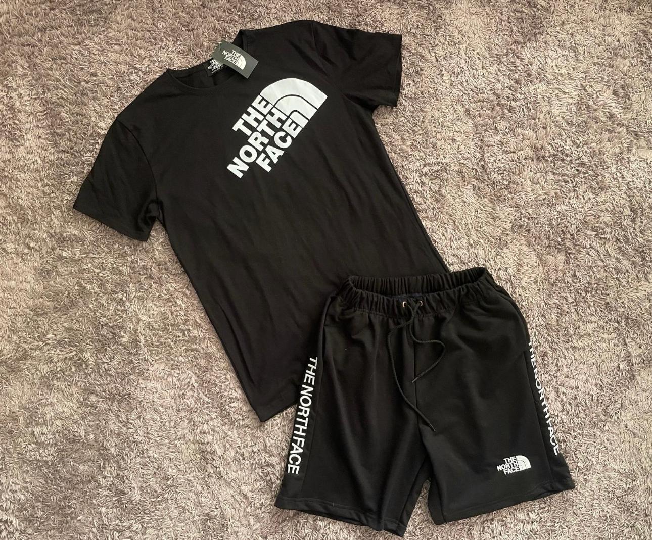 CONJUNTO DE VERANO DE NORTH FACE NEGRO