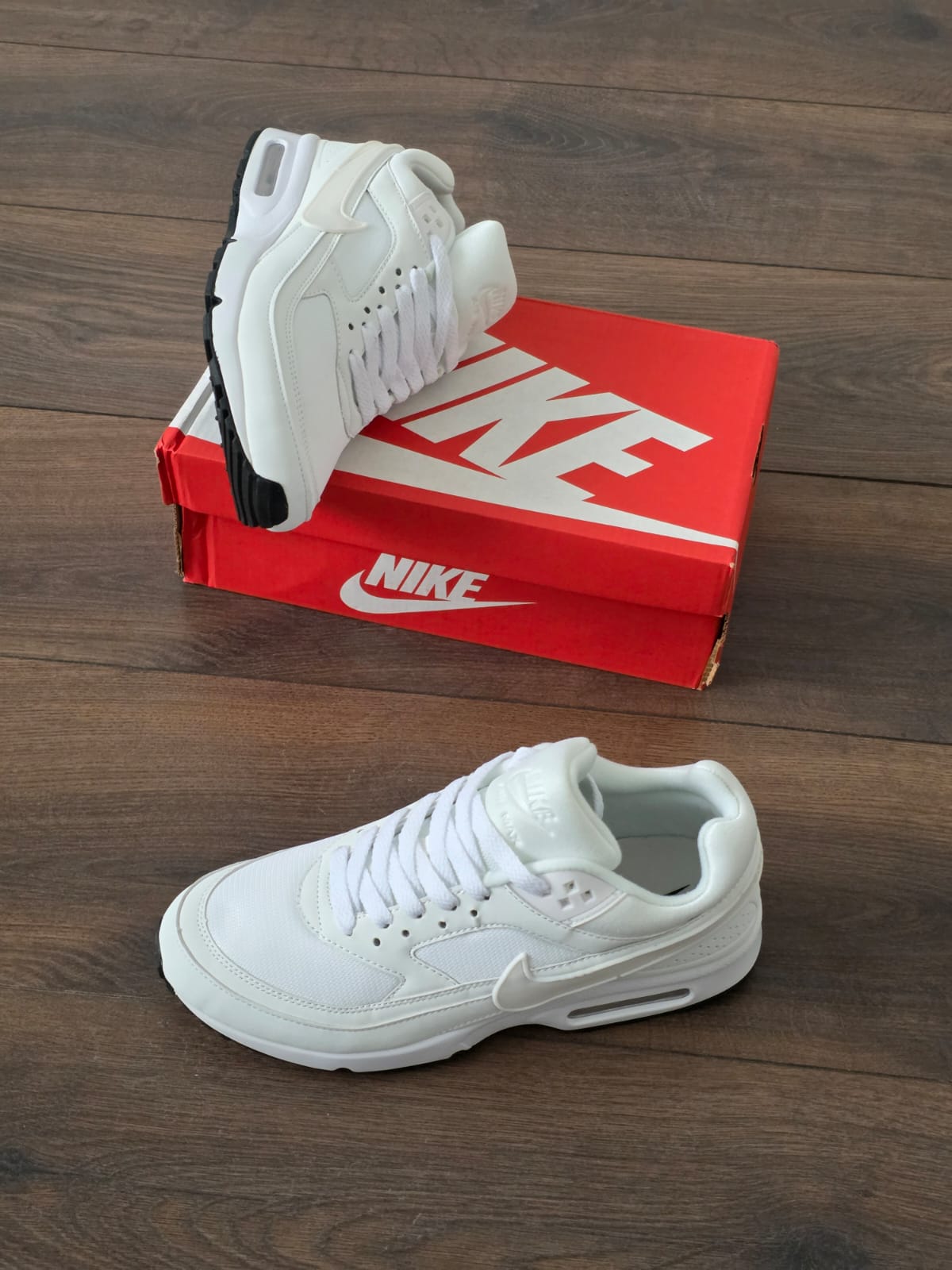 Air max blanca classic bw textil