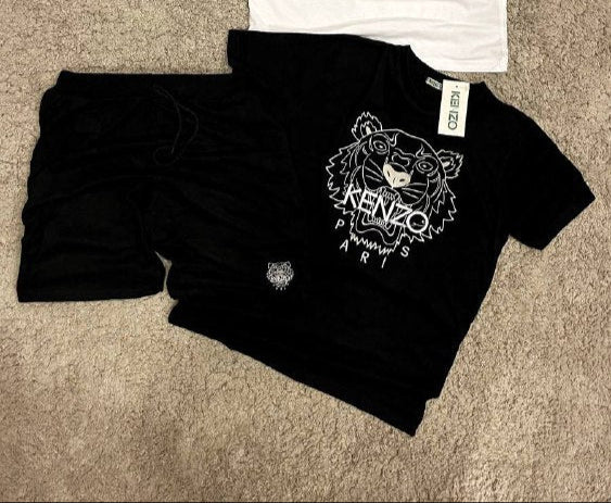 Conjunto verano kenzo negro logo blanco