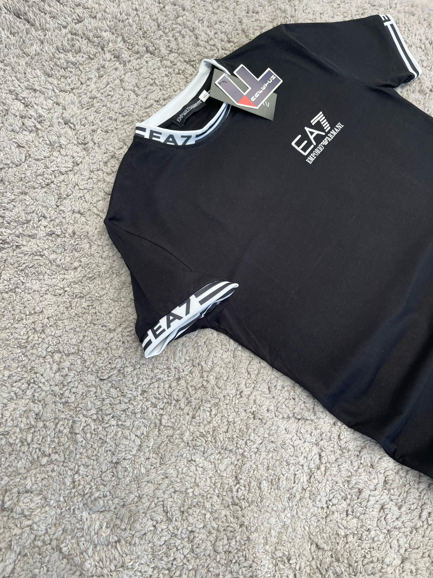 CONJUNTO armani negro logo blanco