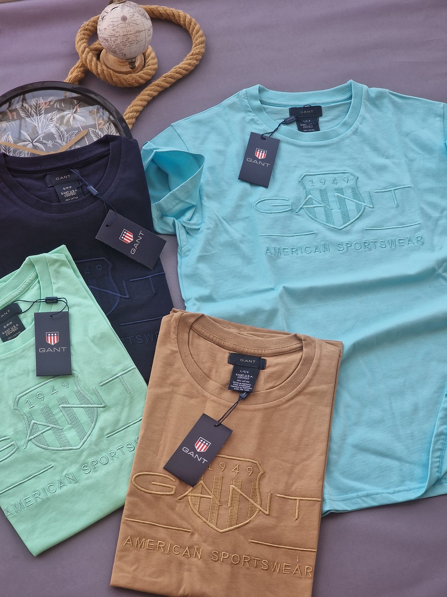 Camiseta gant azul claro