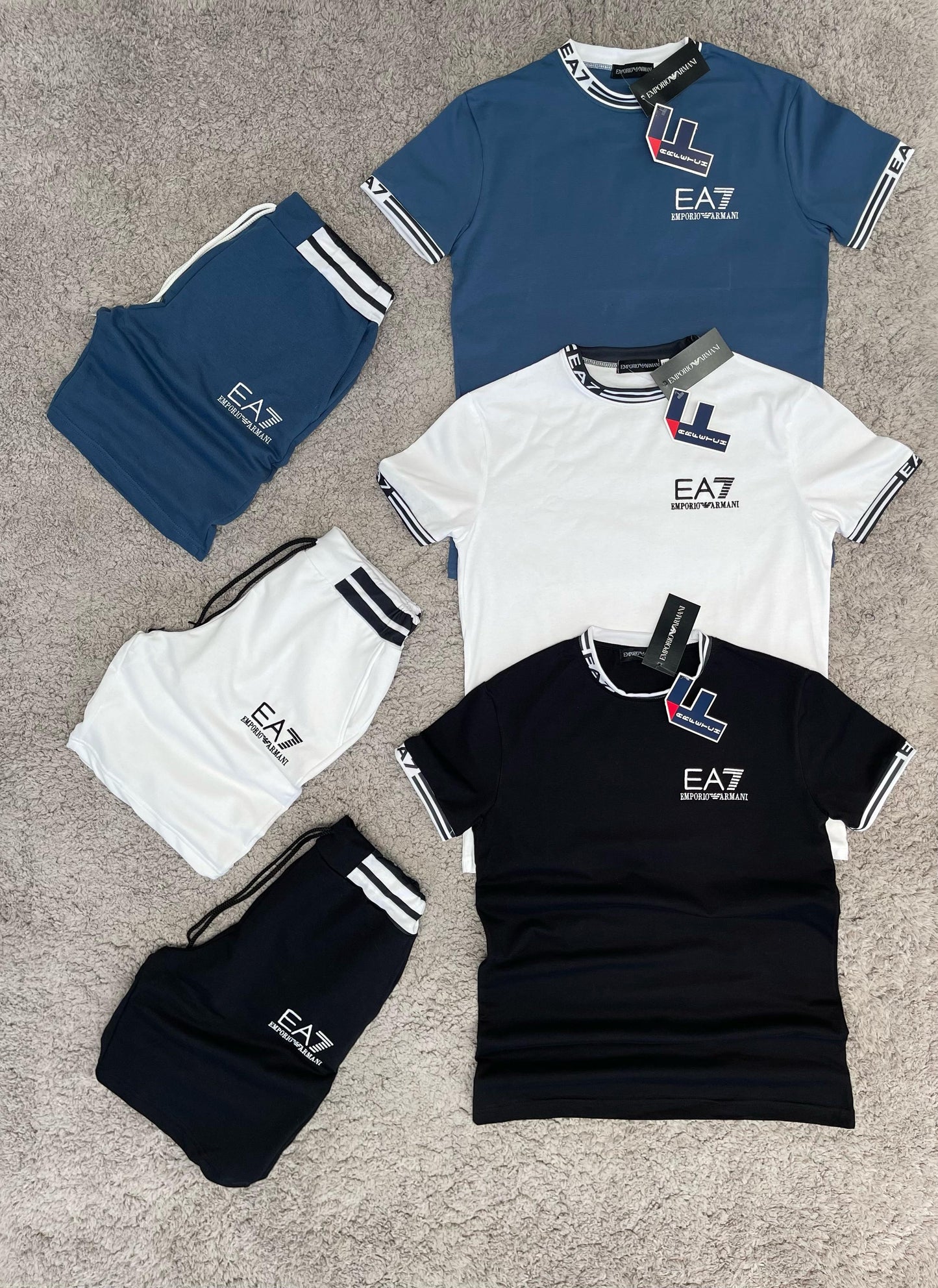 CONJUNTO armani azul logo blanco