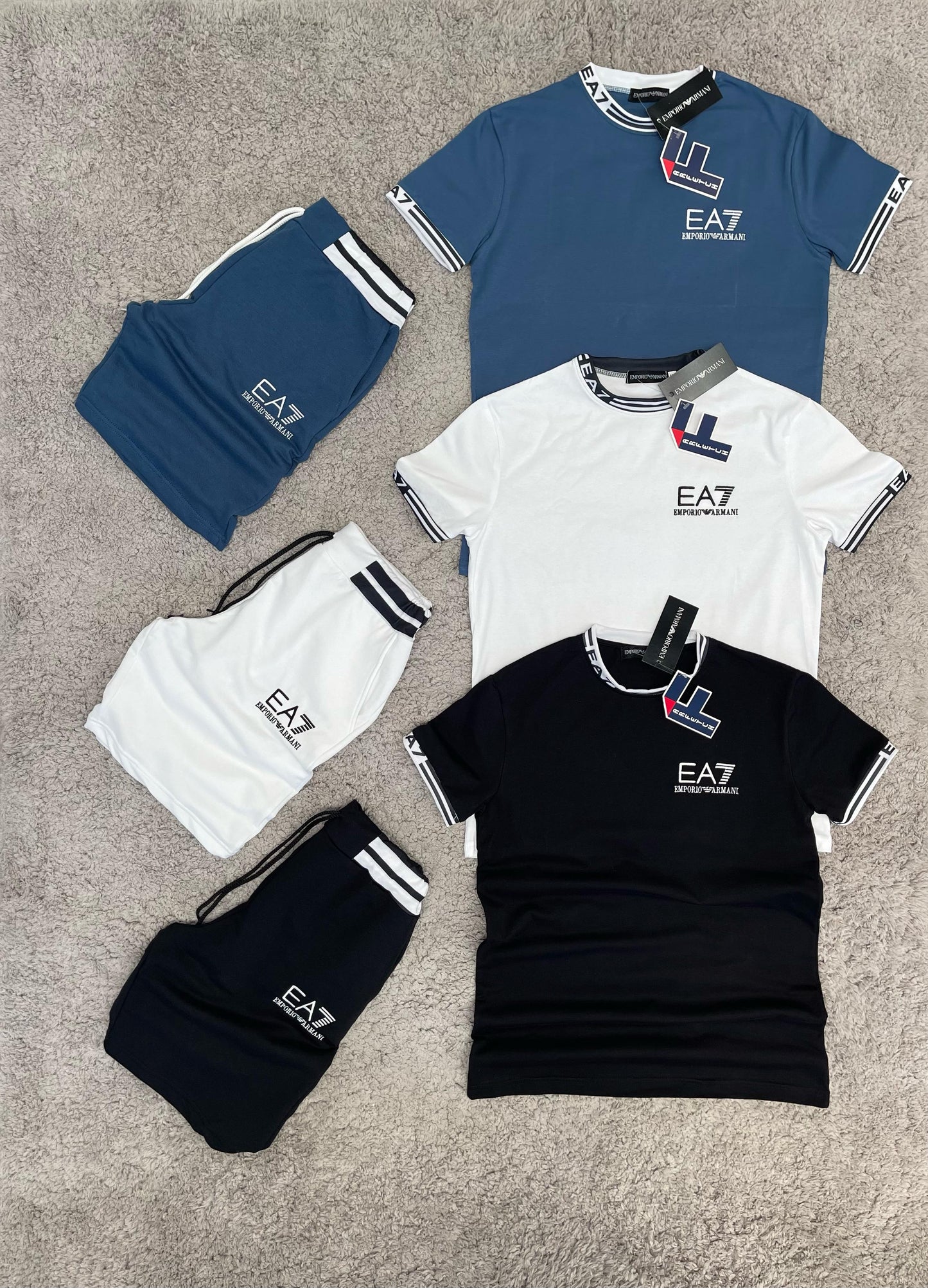 CONJUNTO armani negro logo blanco