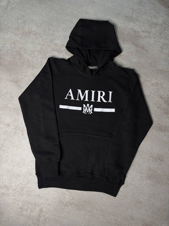 Sudadera AMIRI negro logo blanco letras
