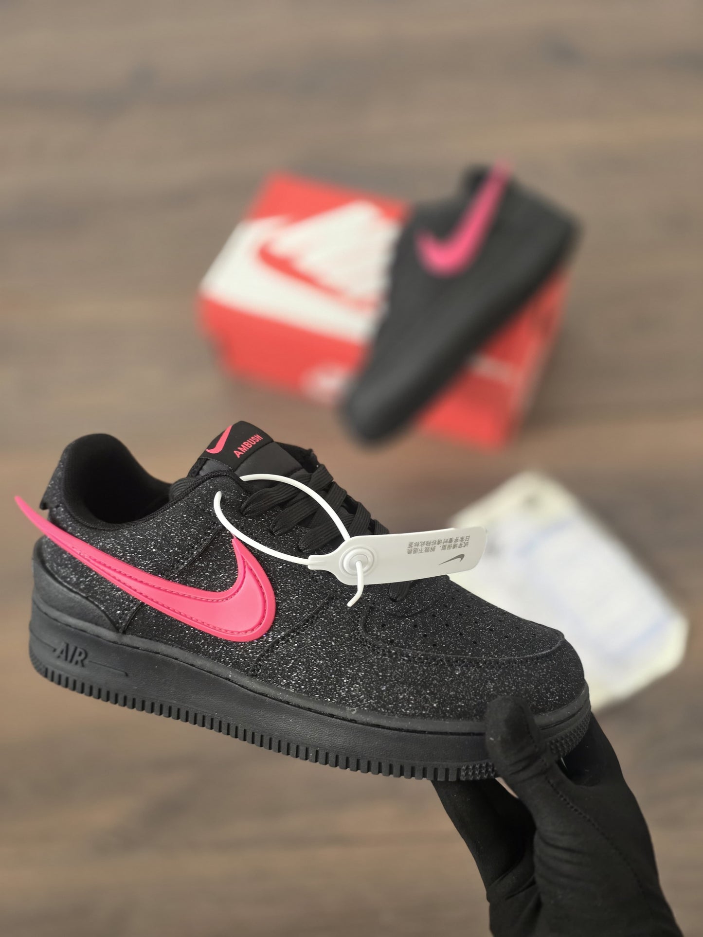 Force ambush negra brillo rosa