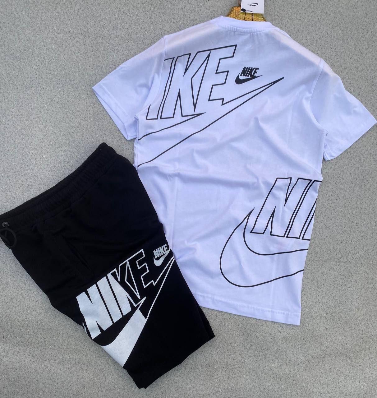 Conjunto verano nike logo grande blanco