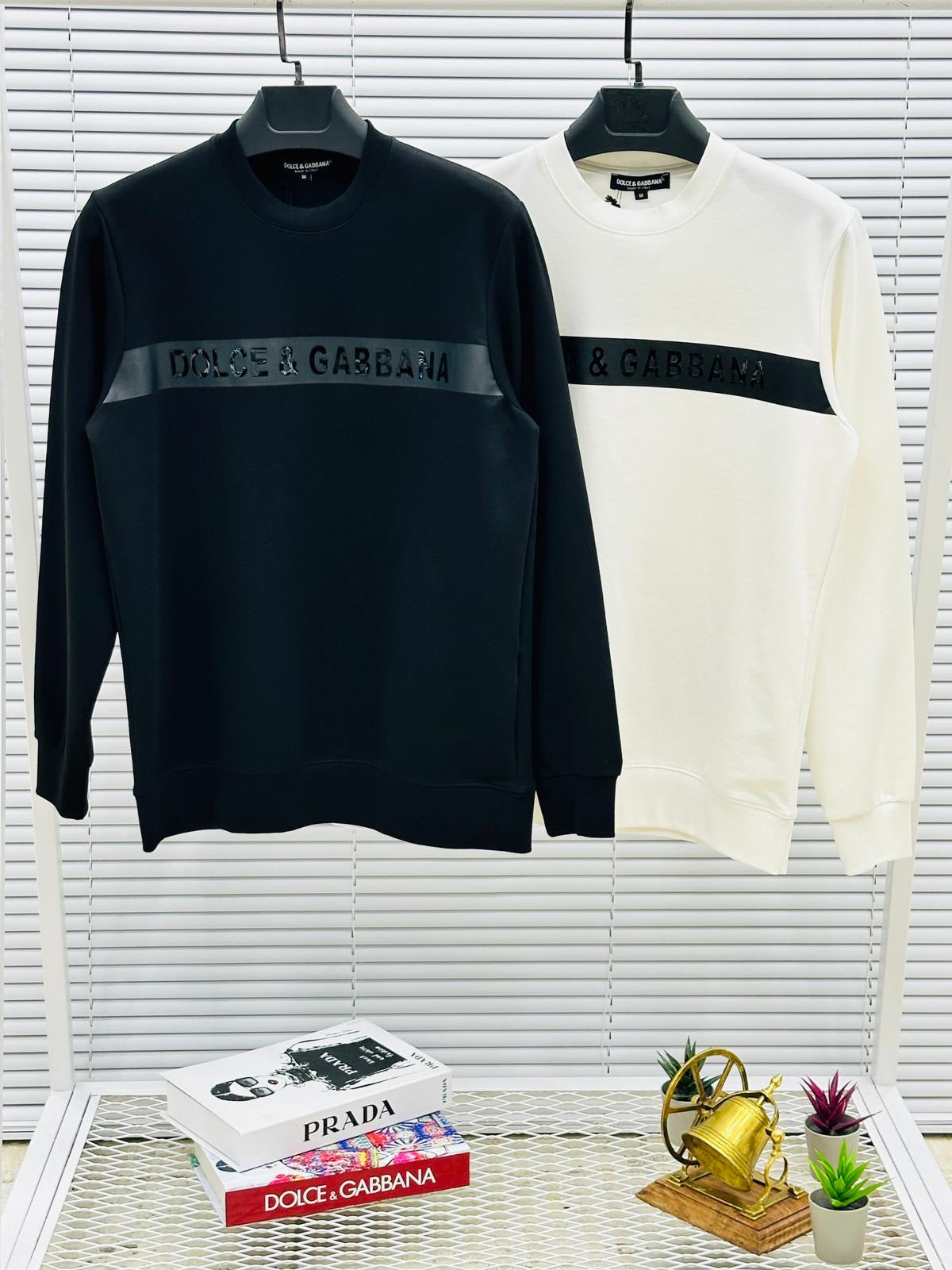 Sudadera d&g negro detalles negros