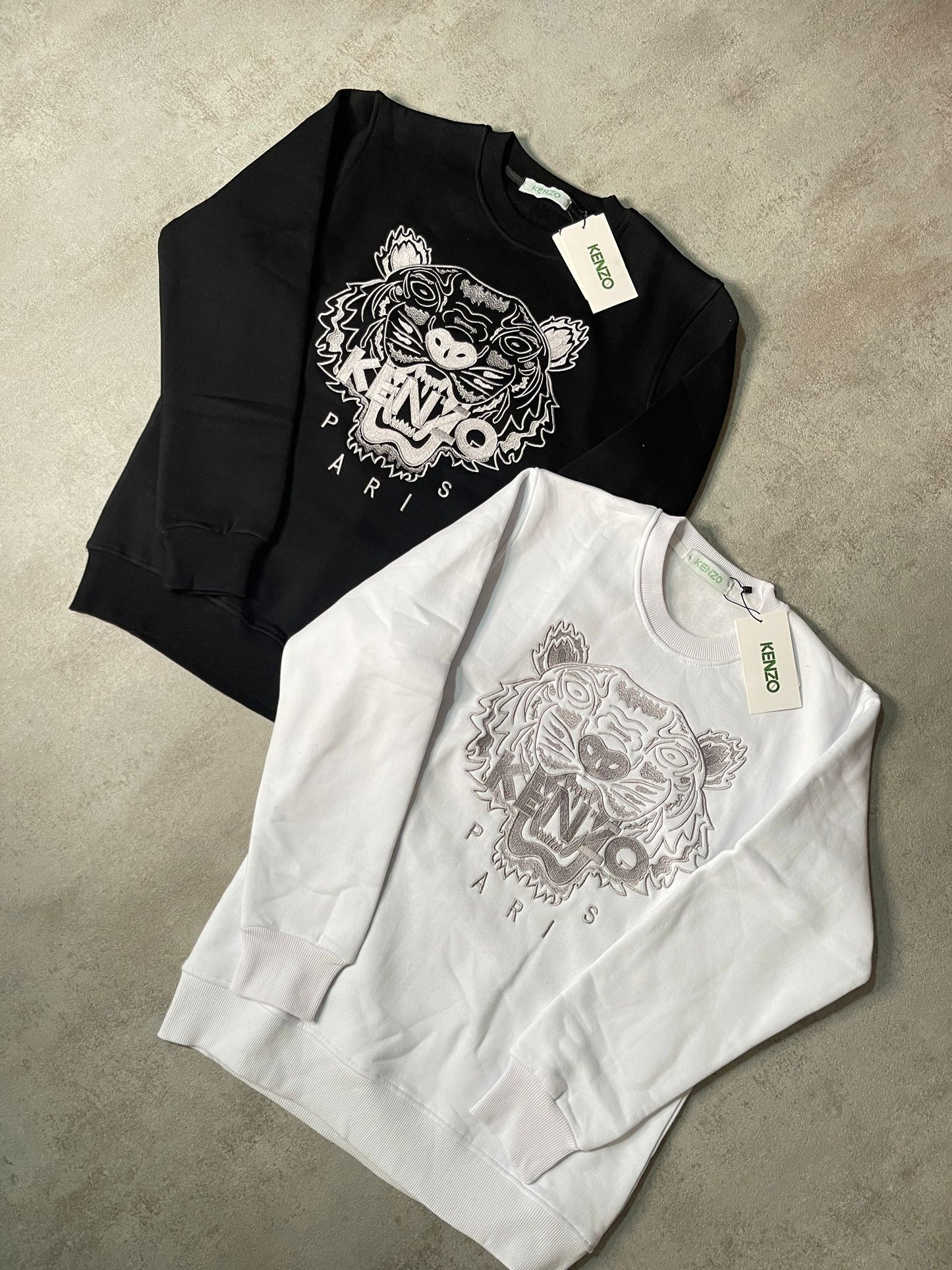 Sudadera KENZO negro logo gris