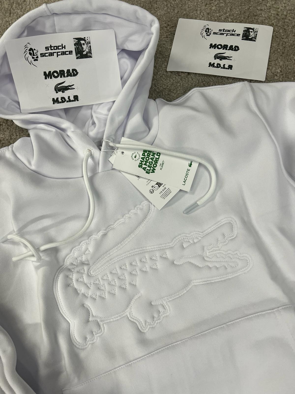 Chandal LACOSTE blanco logo en pecho