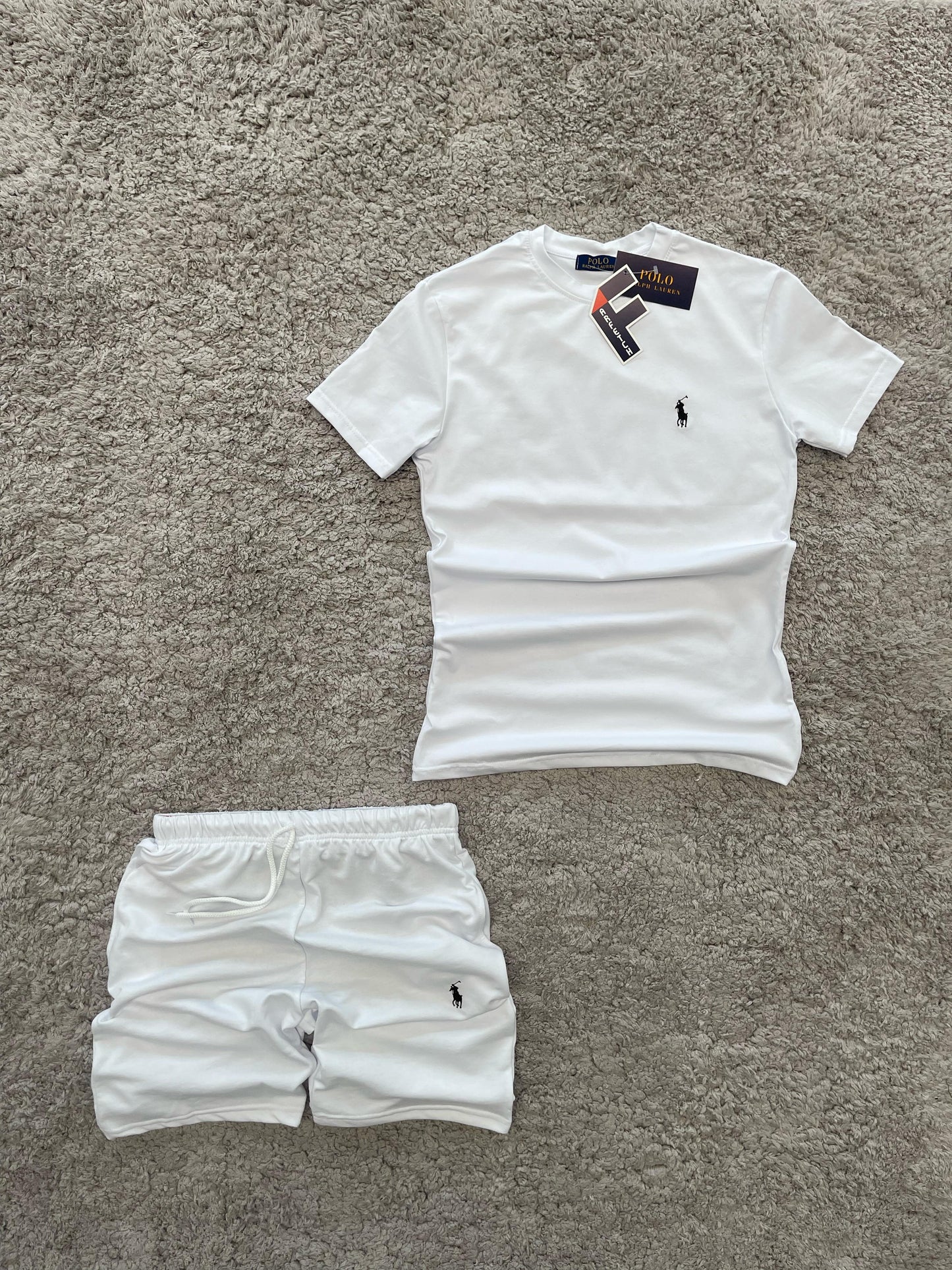 CONJUNTO Ralph Lauren blanco logo negro