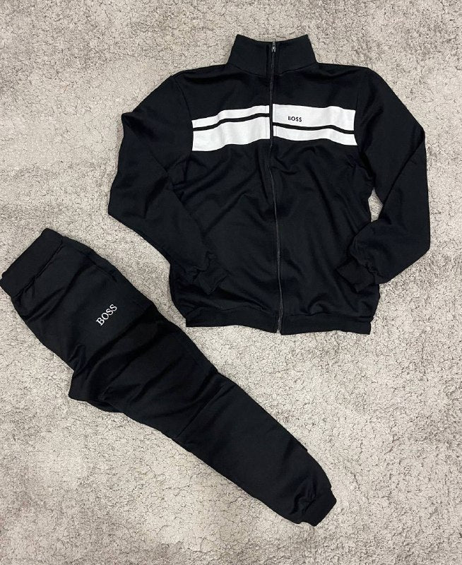 Chandal Hugo Boss negro detalles blancos
