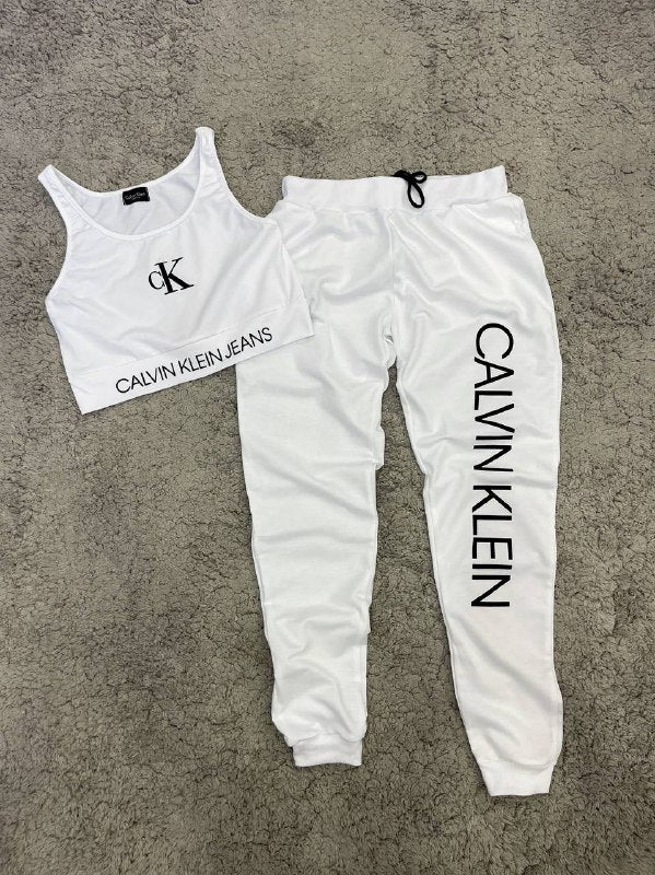 CALVIN KLEIN FIT TRAINING BLANCO LOGO NEGRO