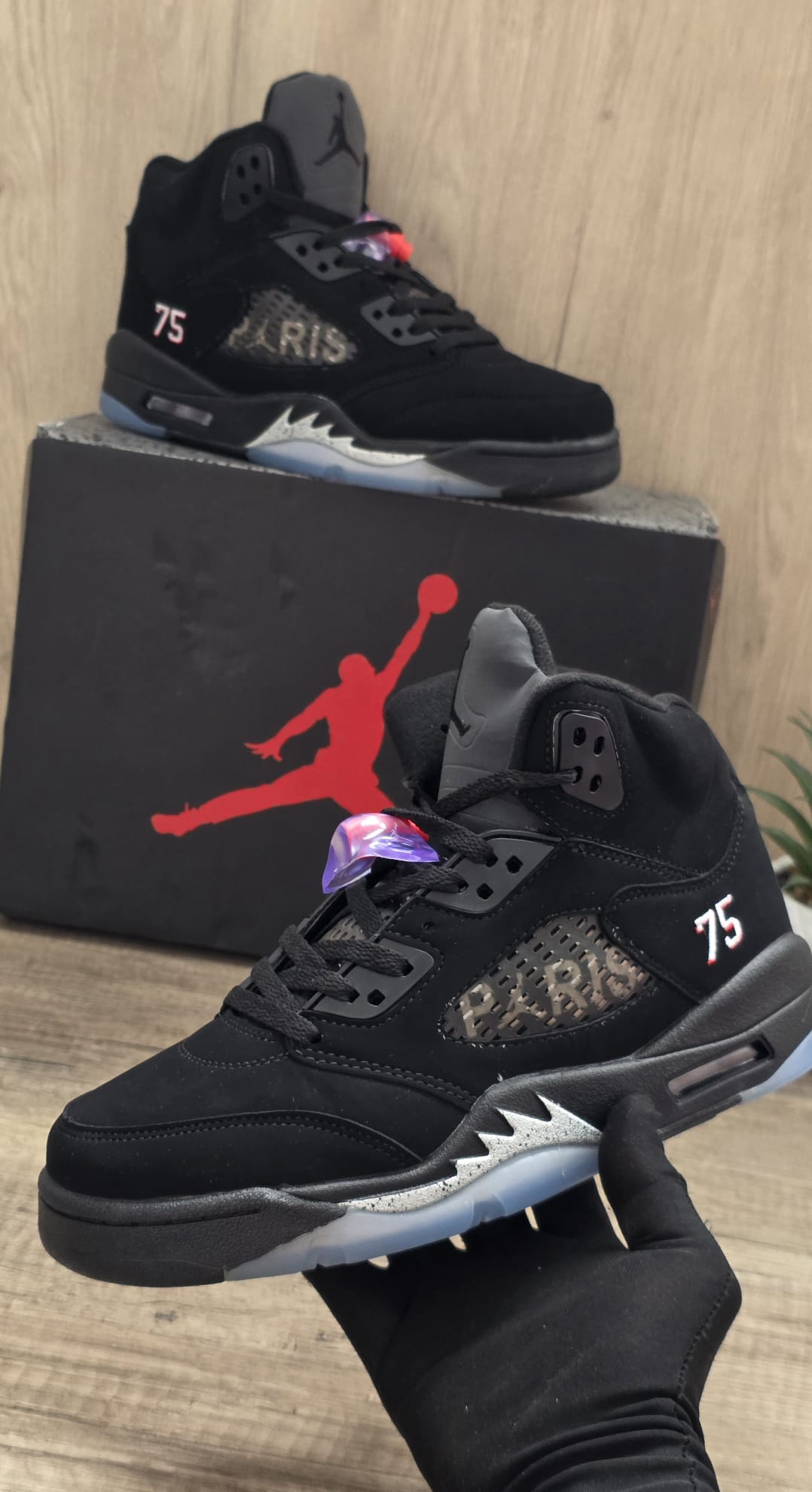 Jordan 5 París negra