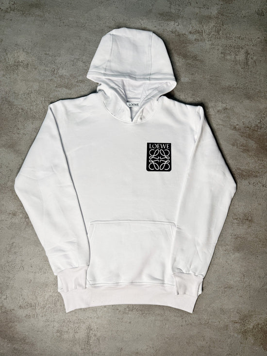 Sudadera LOEWE blanco logo negro y blanco