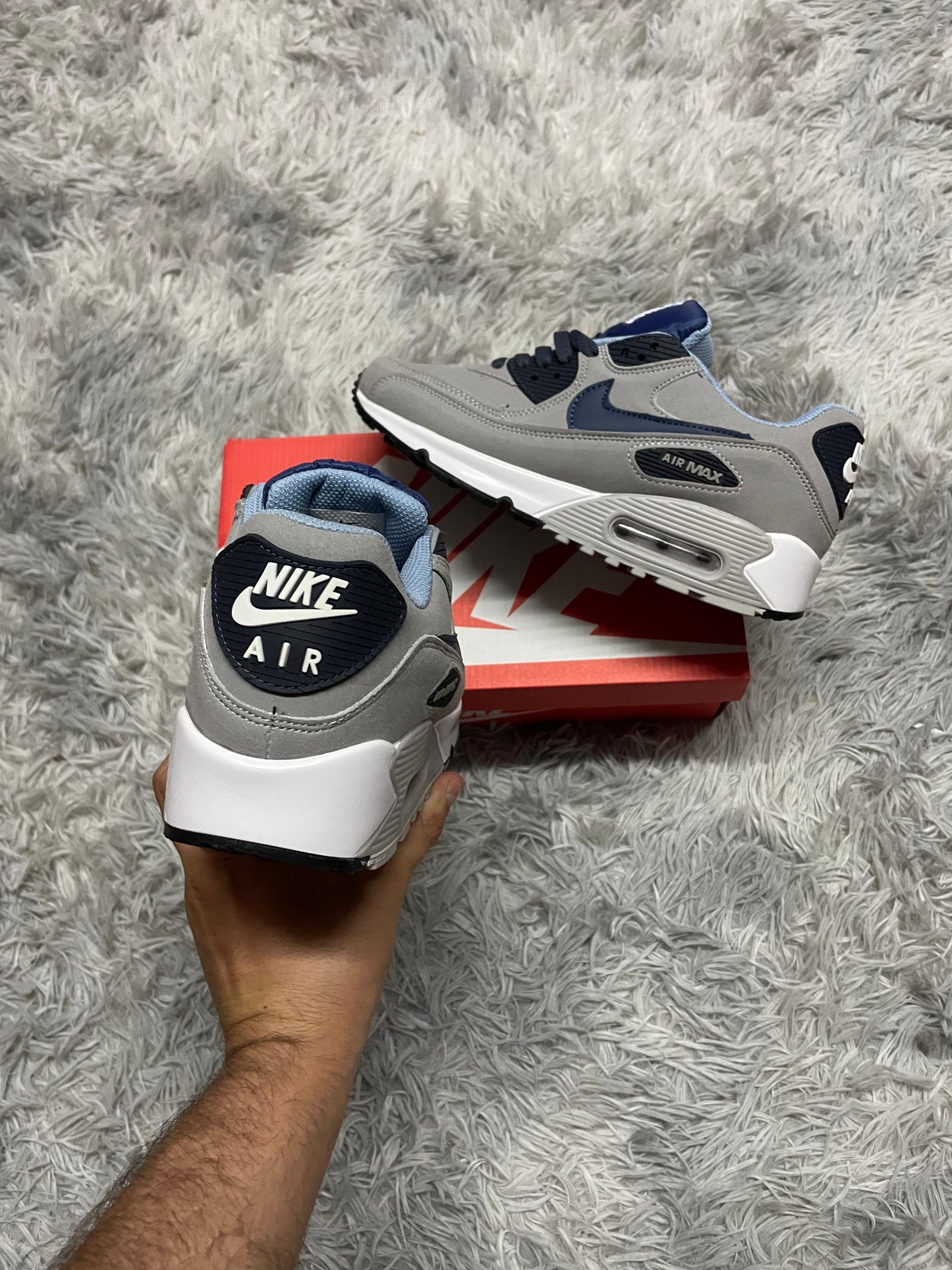 AIR MAX 90 GRIS AZUL