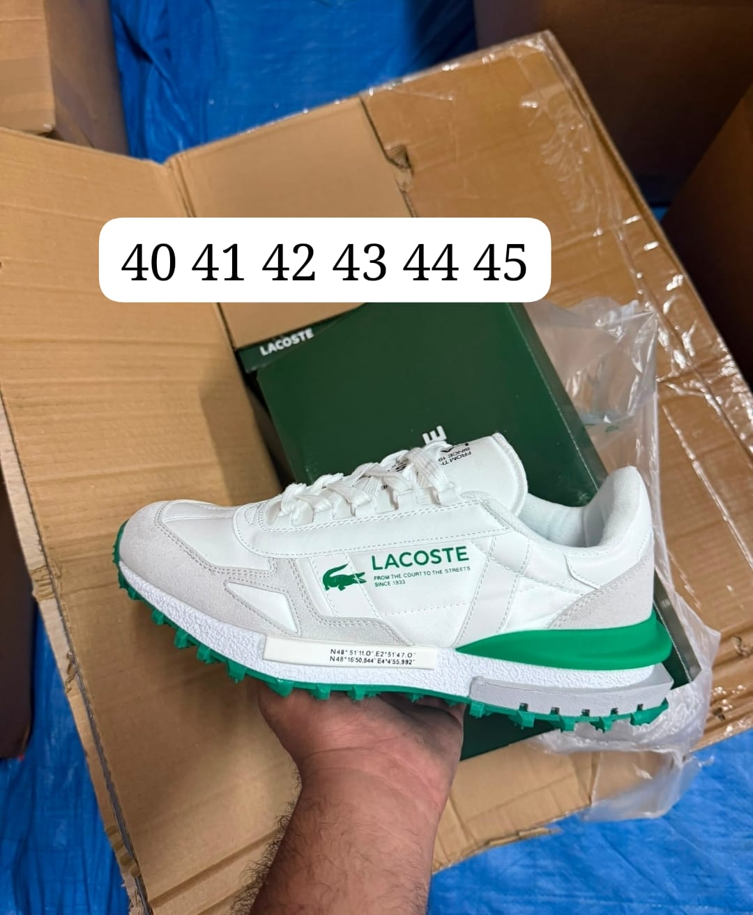 Zapatillas lacoste blancas logo verde