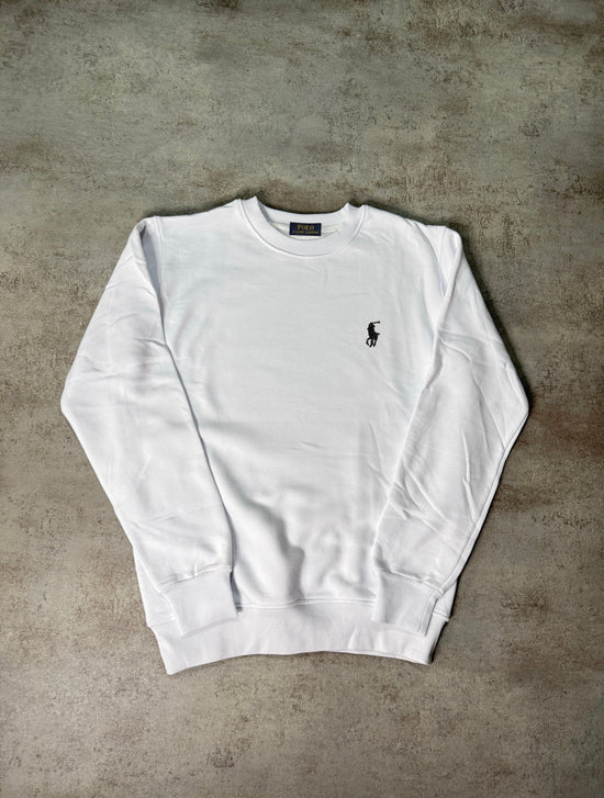 Sudadera RALPH LAUREN blanco logo negro