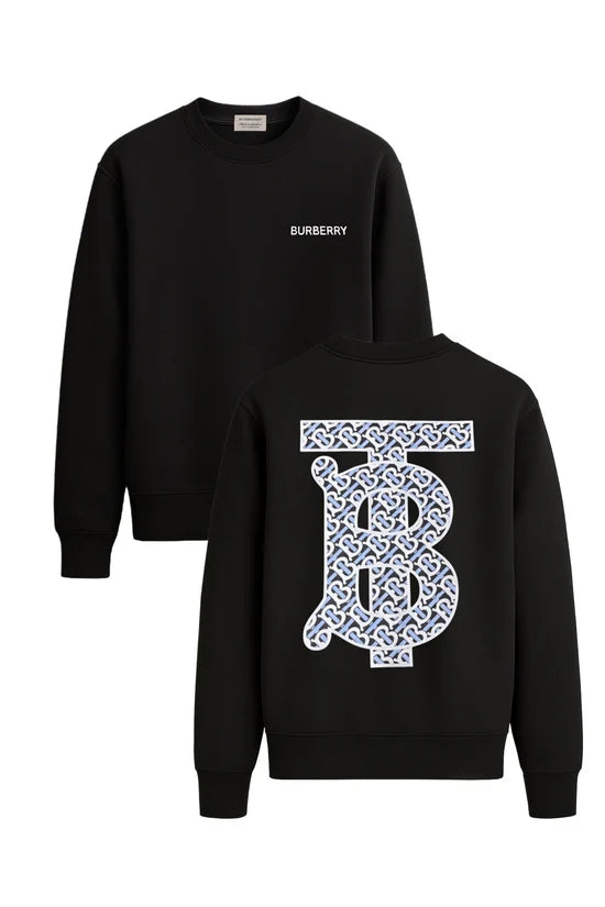 Sudadera BURBERRY negro logo grande en espalda