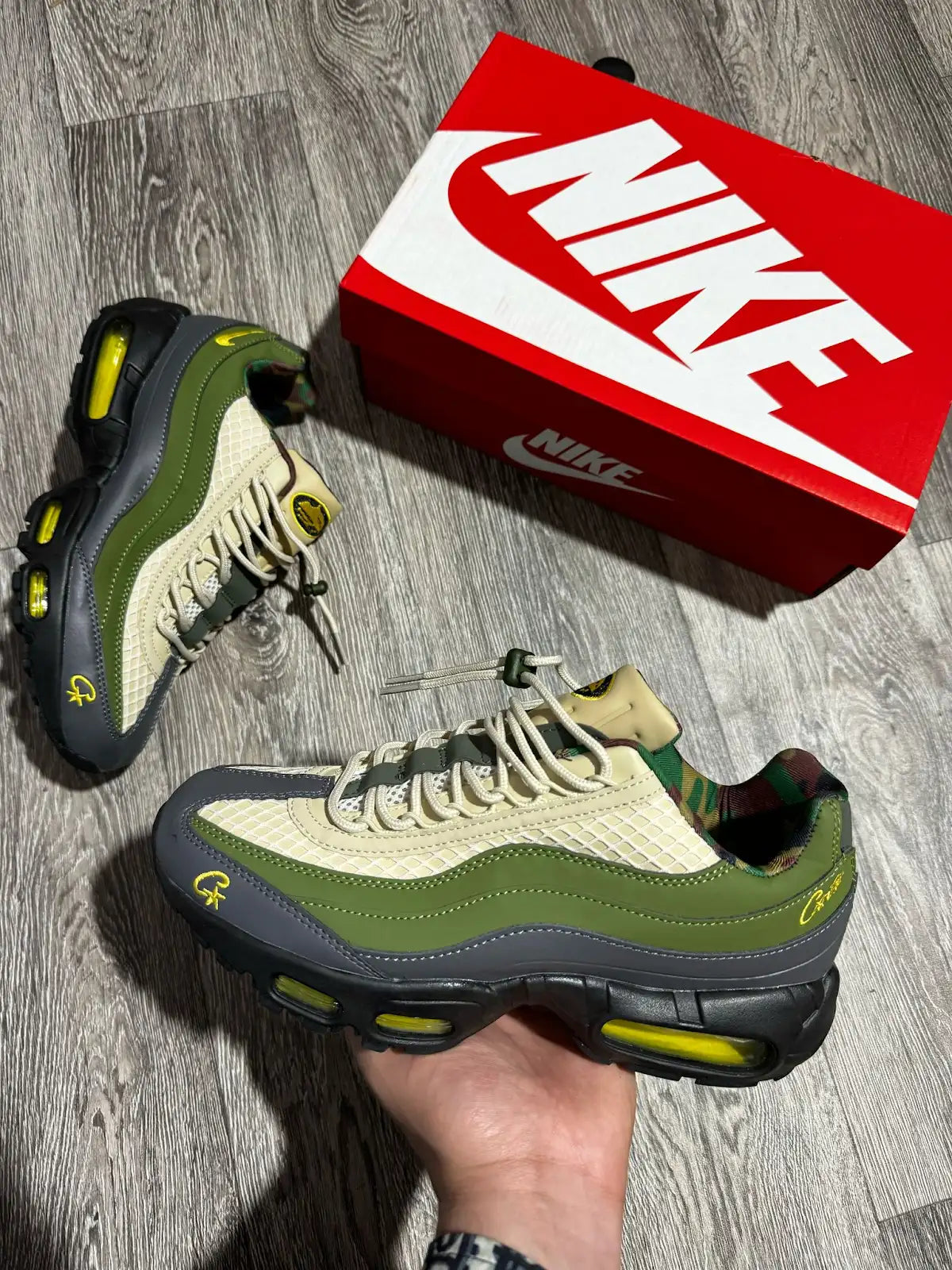 Air max 95 x Corteiz verdes logo amarillo