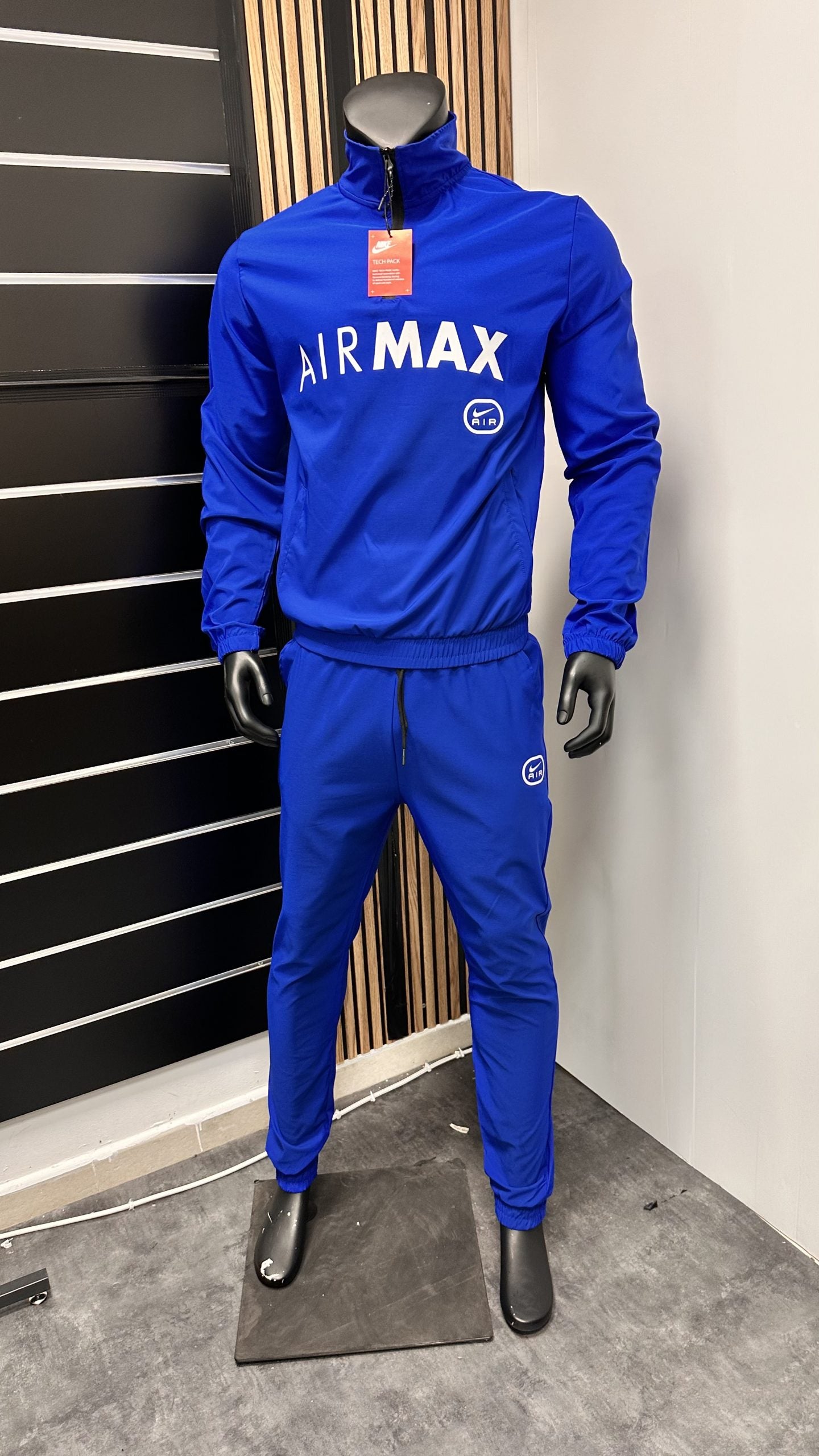 Chandal nike air azul logo blanco