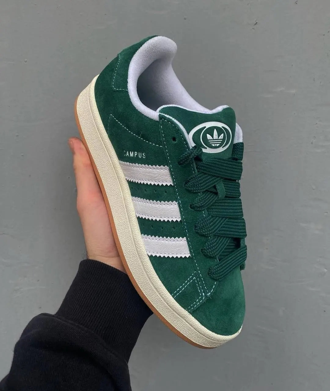 ADIDAS CAMPUS verdes lineas blancas