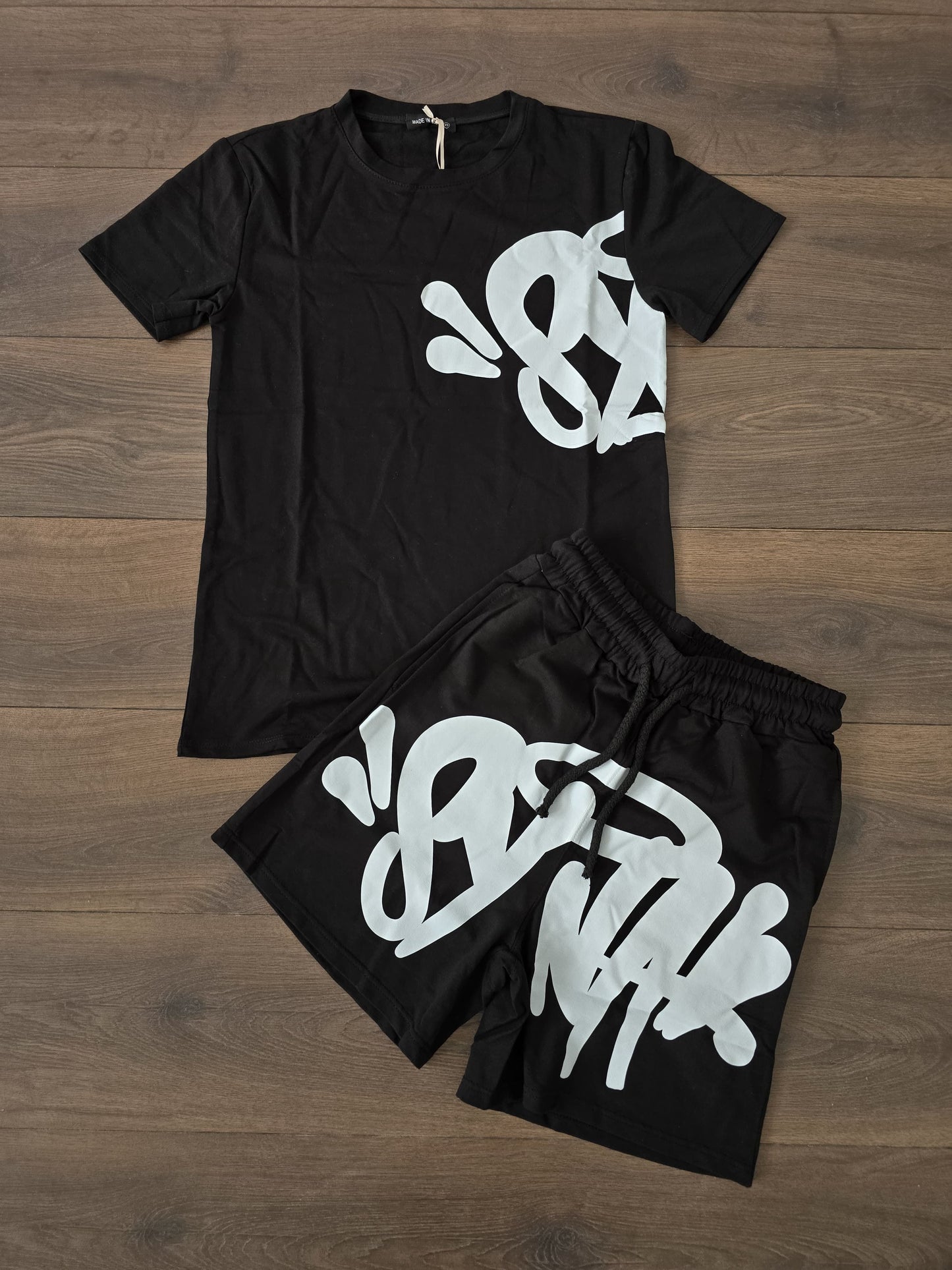 Conjunto verano syna negro blanco