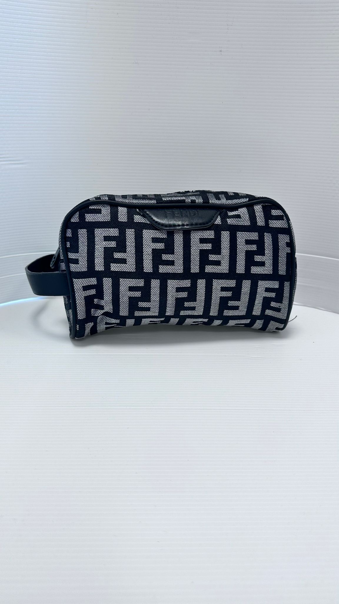 Bolso de mano FENDI negro y gris