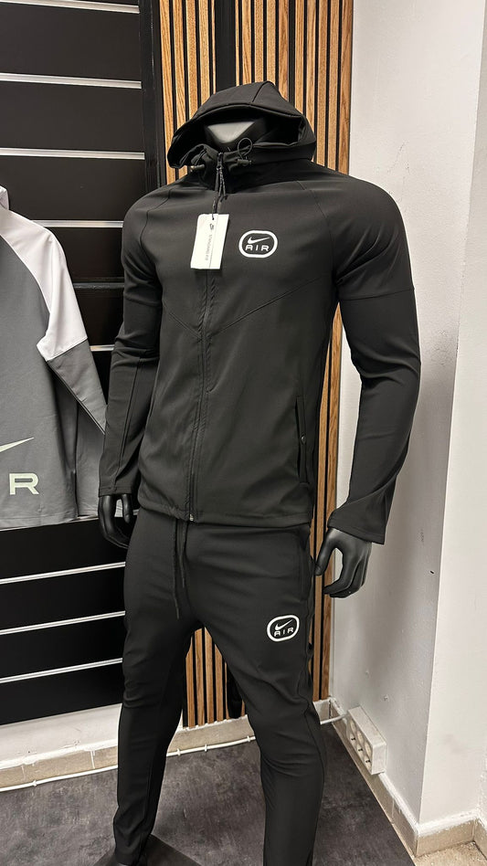 Chandal Nike air negro logo blanco