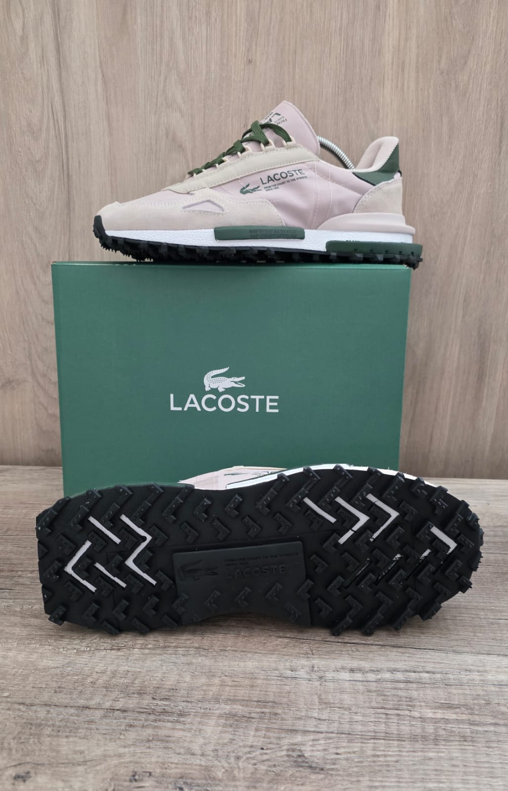 Lacoste blanca verde